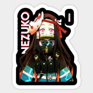 Nezuko Demon Slayer Vector Art Sticker